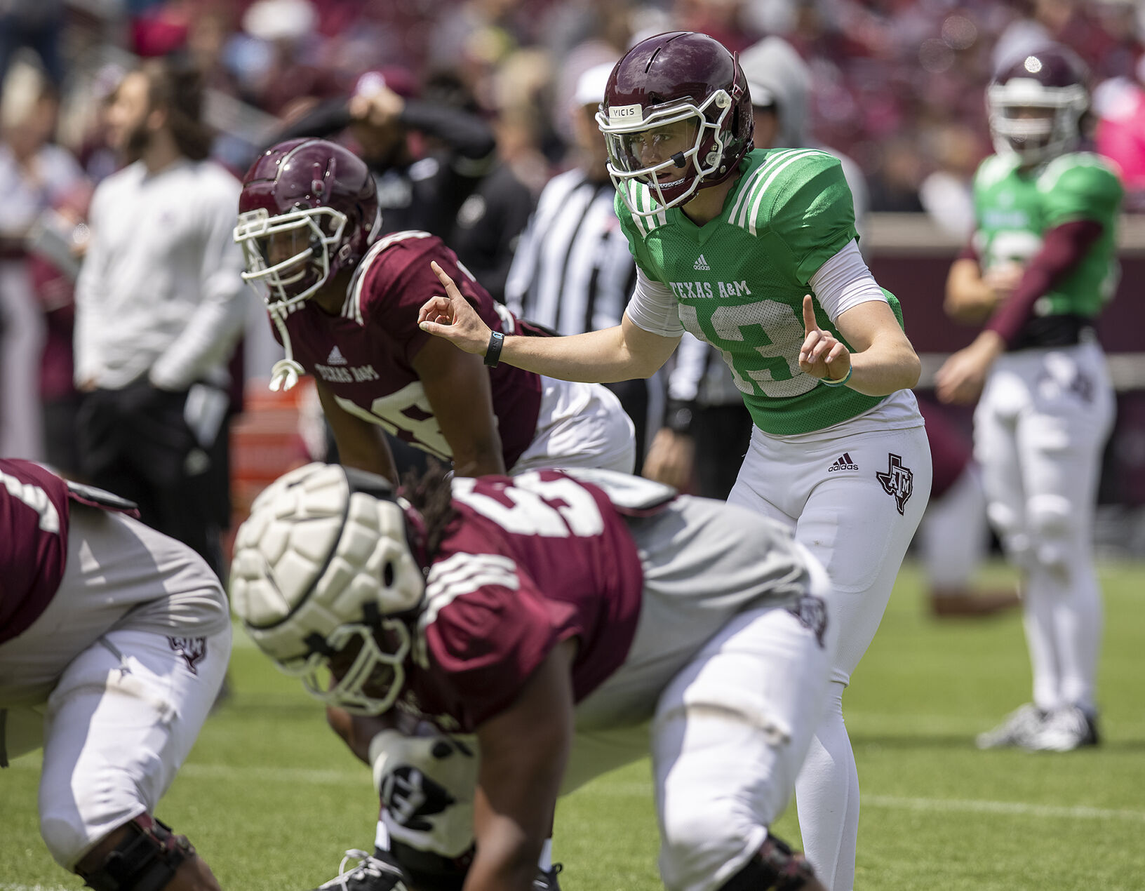 Spring football practice